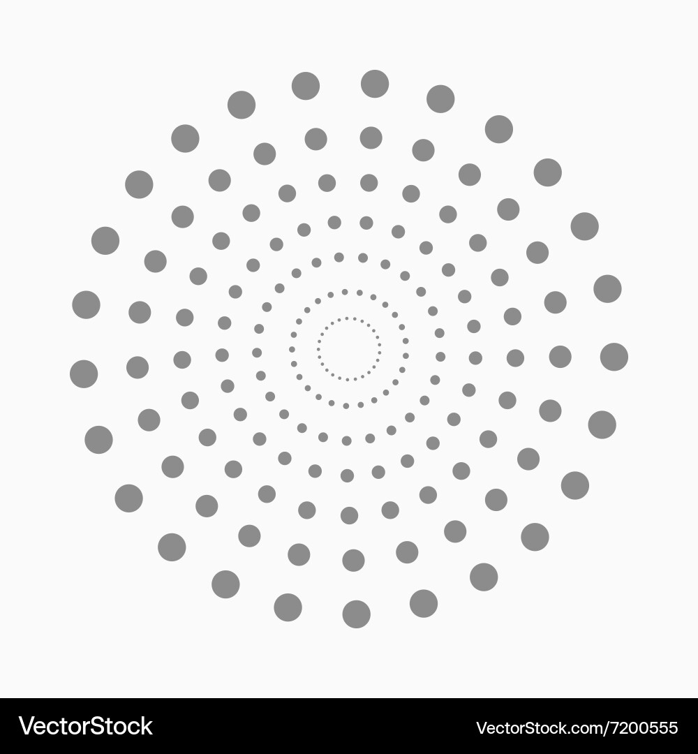 Abstract dot shape design element Vector Image