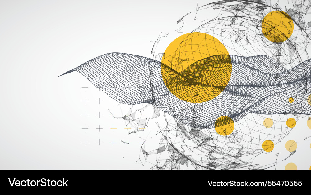 Abstract image of a wireframe sphere Abstract image of a wireframe sphere vector image