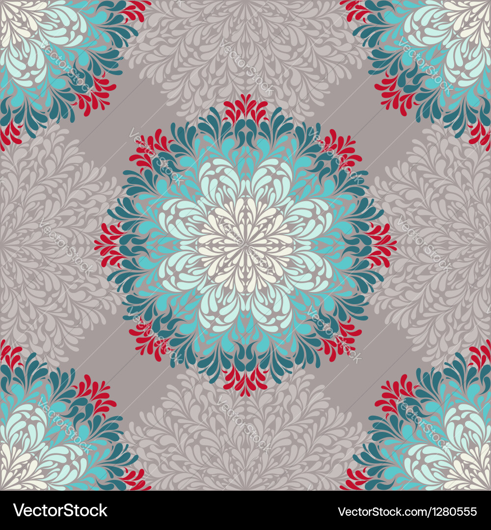 Damask Abstract Pattern vector image