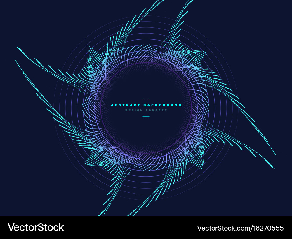 Dynamic Particle Bloom Vector Image