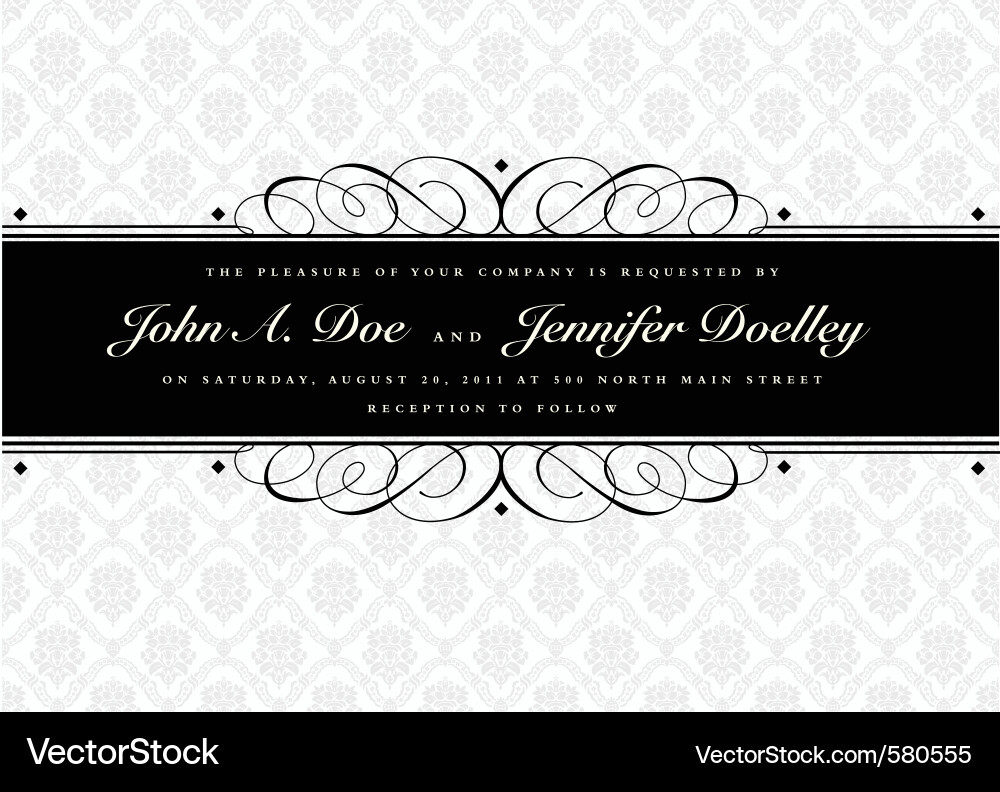 Elegant Scroll Frame Template vector image