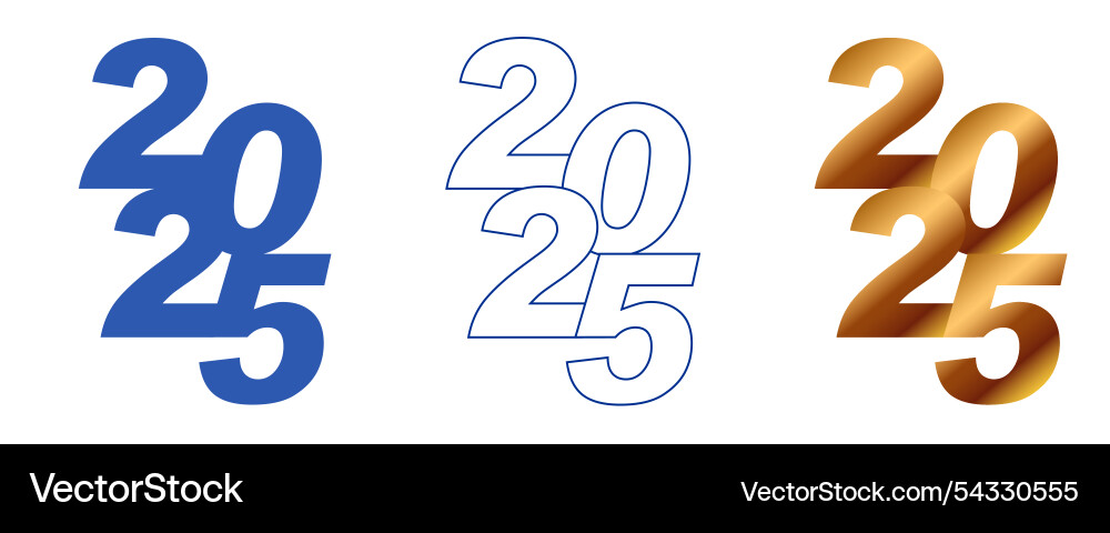 Happy new year 2025 season greeting template Happy new year 2025 season greeting template vector image