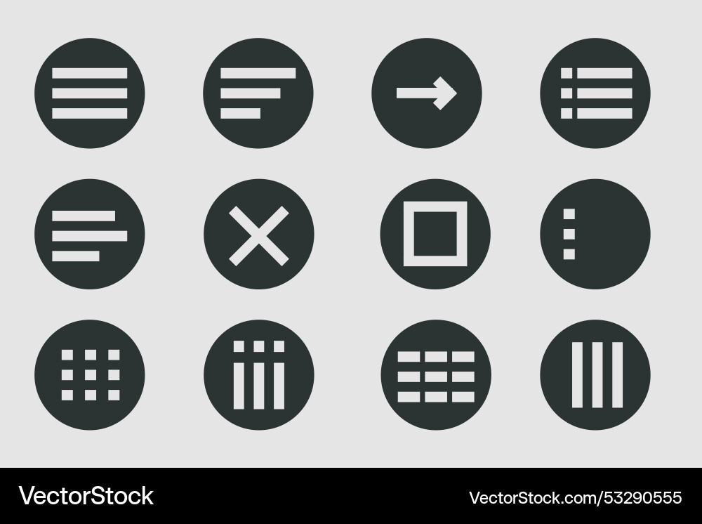 Menu for apps and web hamburger dropdown Menu for apps and web hamburger dropdown vector image