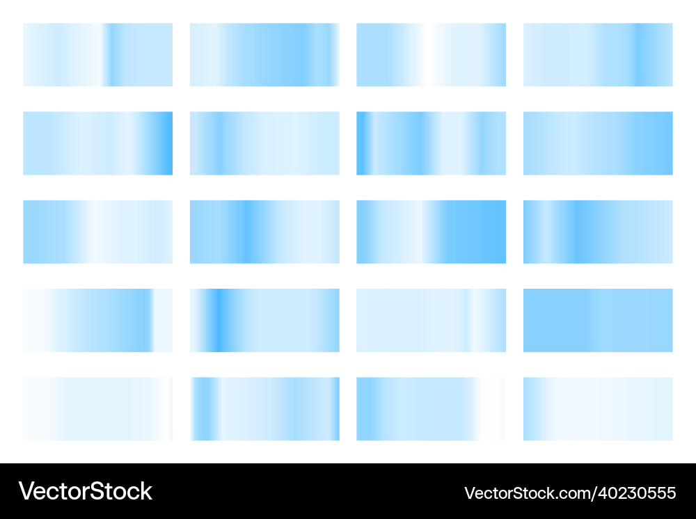 Metallic gradient collection with shiny colorful Metallic gradient collection with shiny colorful Vector Image