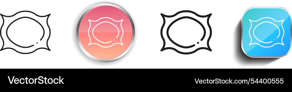 Rahmen-Icon dünne lineare regelmäßige und Schaltfläche Stil Rahmen-Icon dünne lineare regelmäßige und Schaltfläche Stil vektorbild