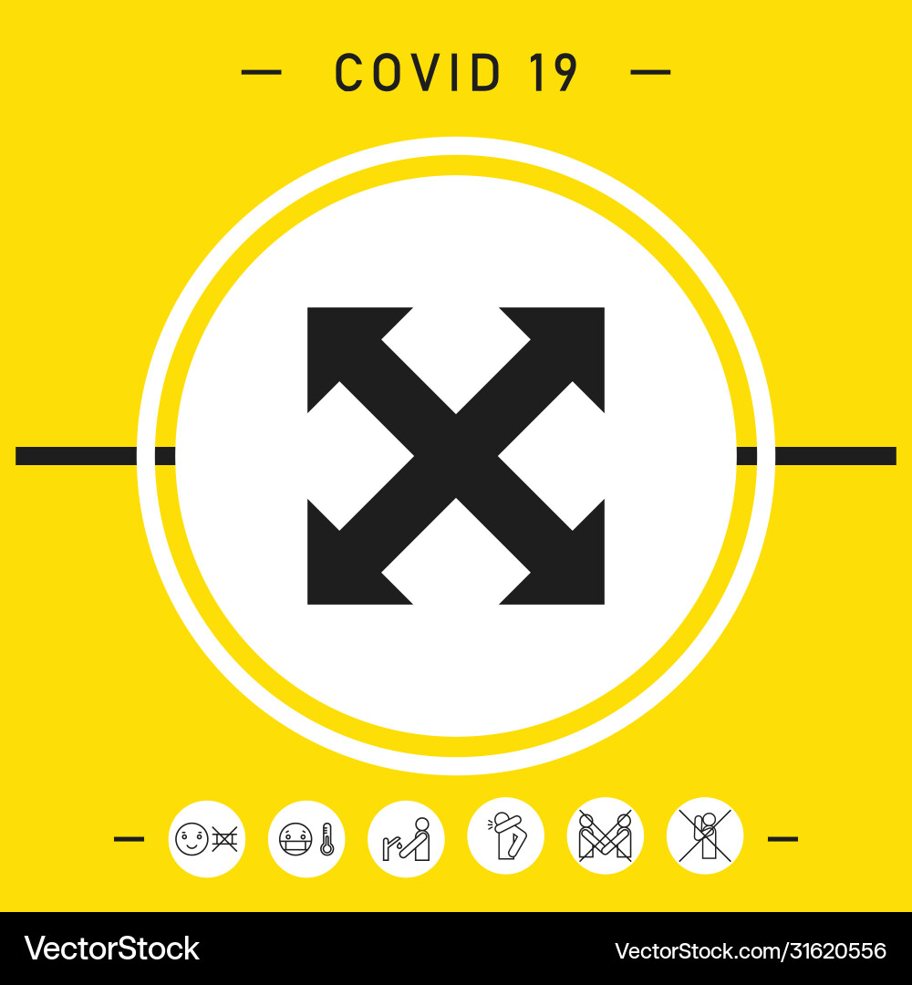 Extend resize enlarge icon elements for your Extend resize enlarge icon elements for your vector image