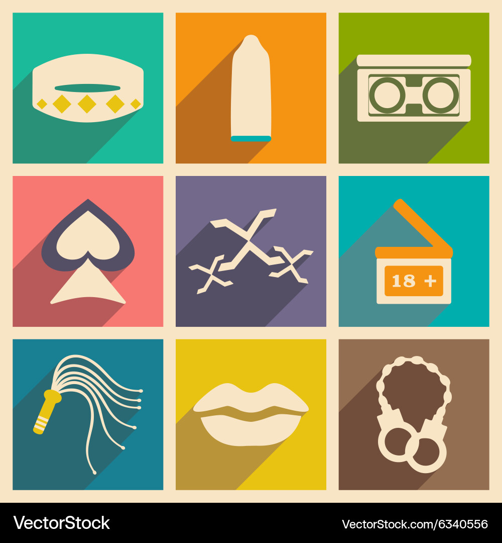 Flat with shadow concept and mobile application vector image