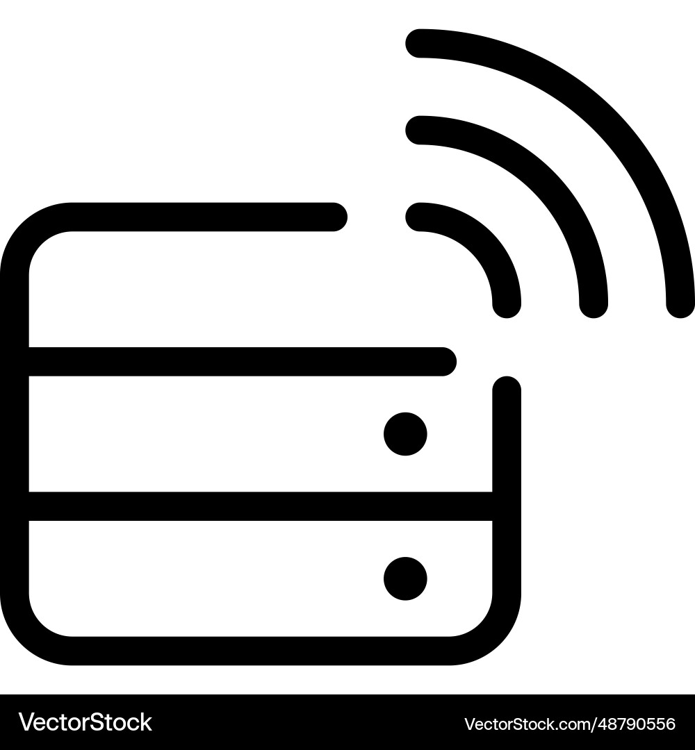 Information storage with a wireless database vector image