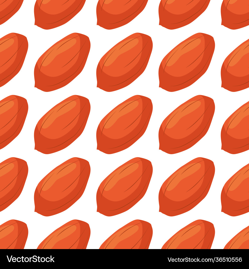 On theme big pattern identical types peanut Vector Image