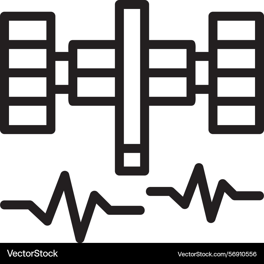 Spark spire linear style icon design Vector Image