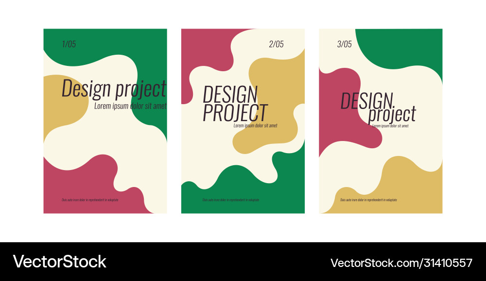 A set modern backgrounds with abstract elements A set modern backgrounds with abstract elements vector image