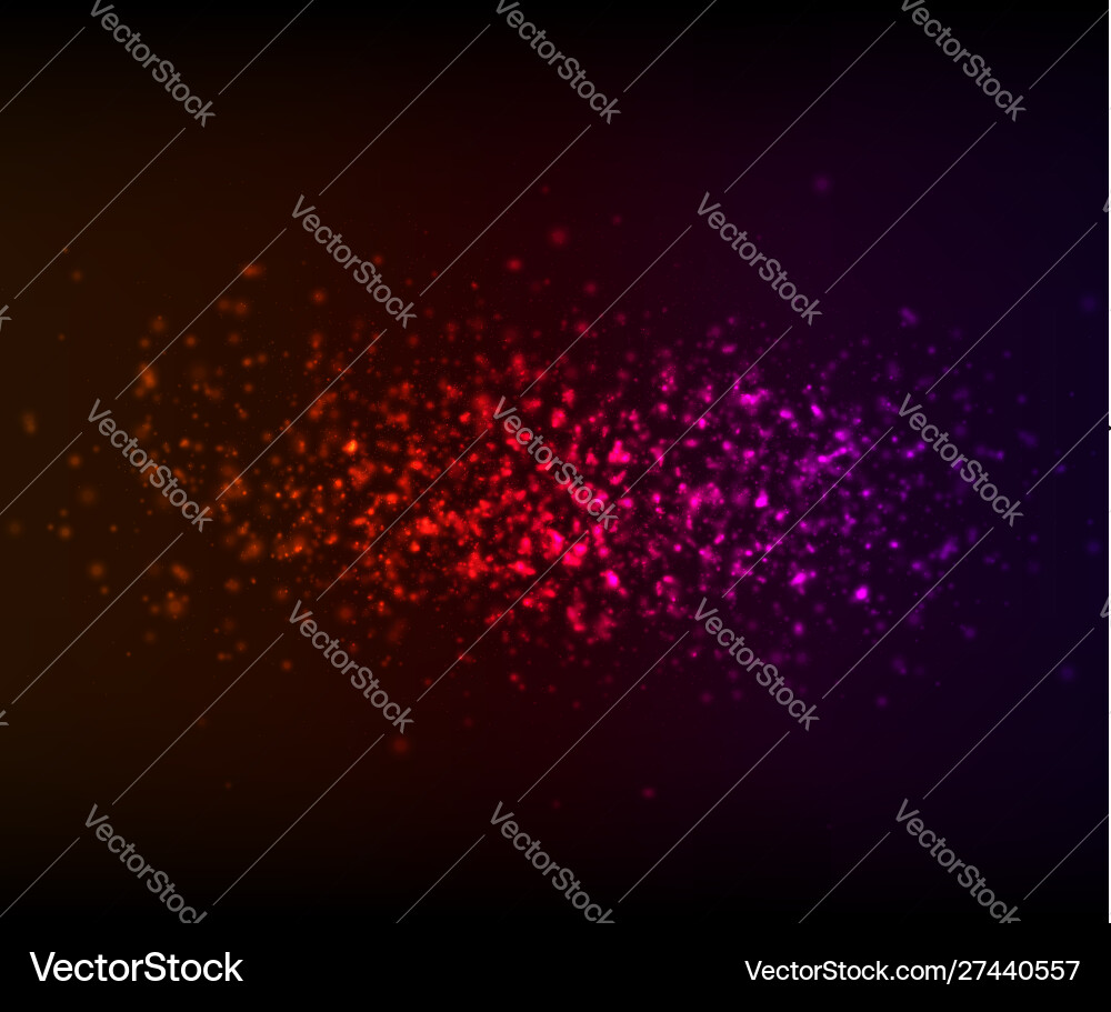 Abstract lighting effects with shining particles Vector Image
