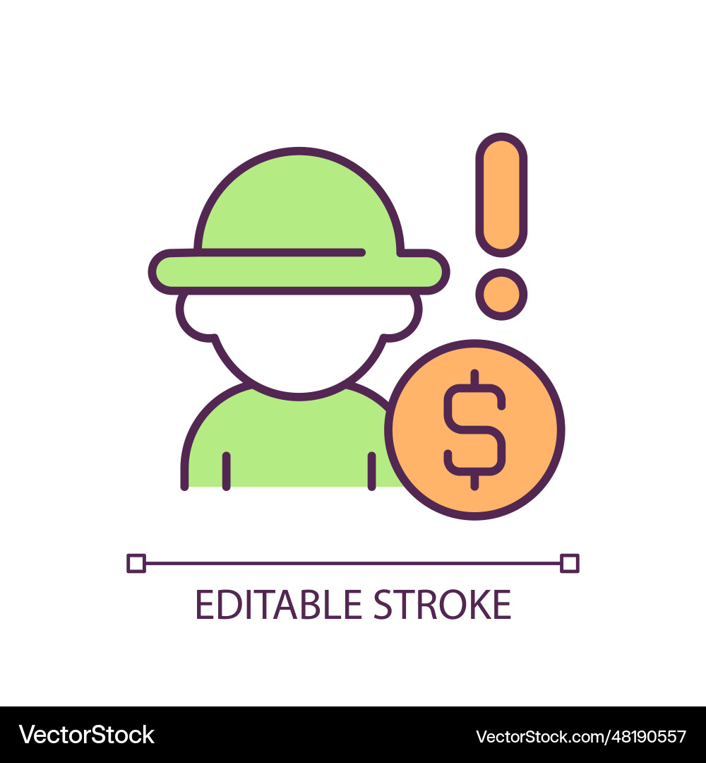 Child exploitation rgb color icon Child exploitation rgb color icon vector image
