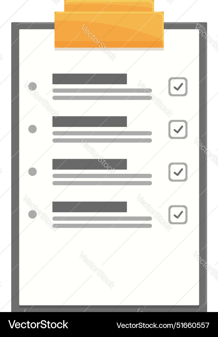 Clipboard showing checklist with check marks task Clipboard showing checklist with check marks task vector image