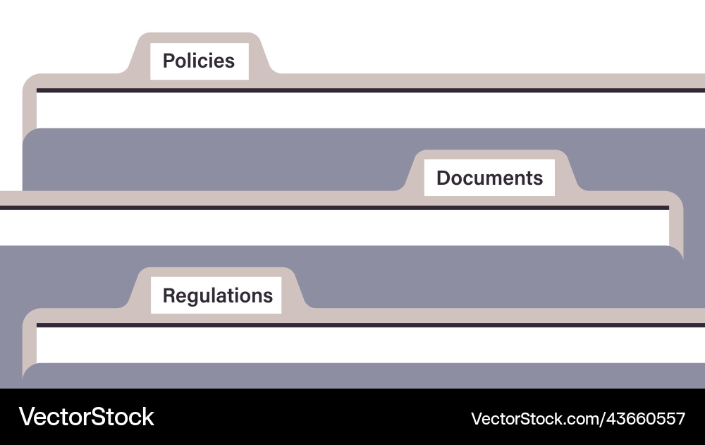 File register folders Vector Image