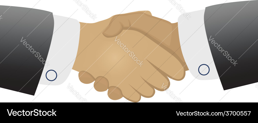 Handshake auf weißem Hintergrund Handshake auf weißem Hintergrund vektorbild