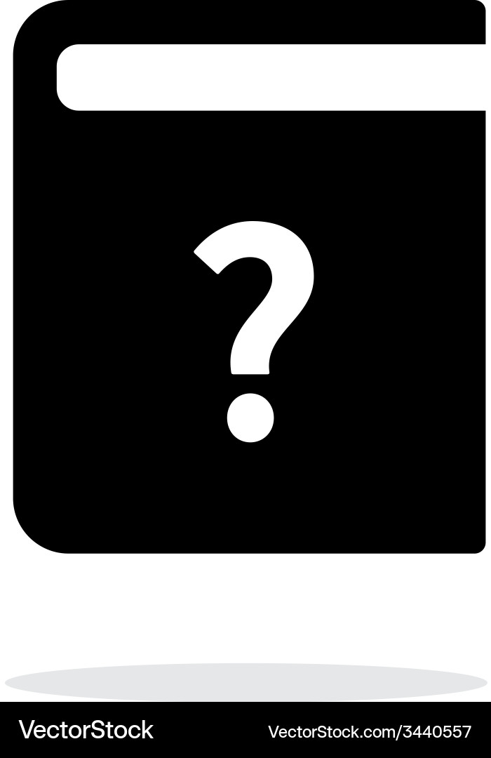 Help book icon on white background Vector Image