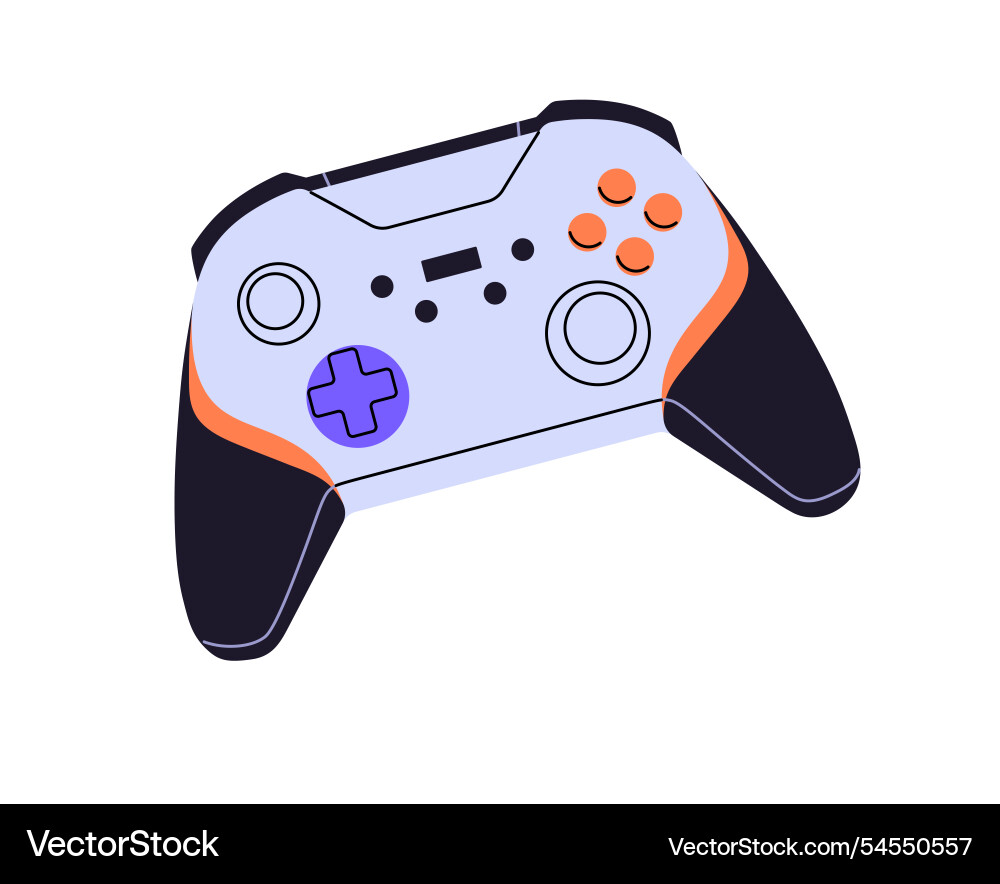 Modern joystick icon wireless controller to play Modern joystick icon wireless controller to play vector image