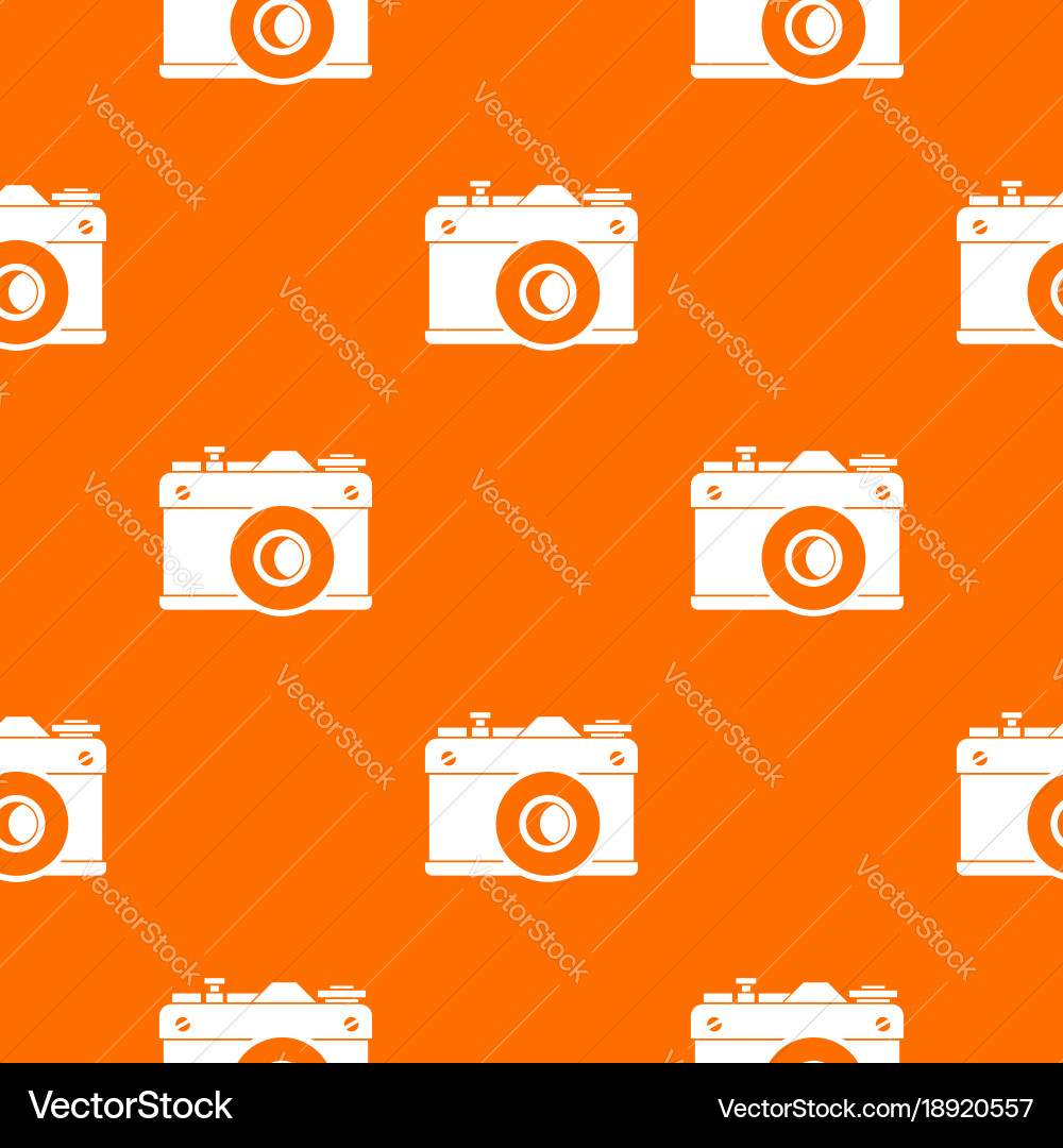 Retro camera pattern seamless vector image