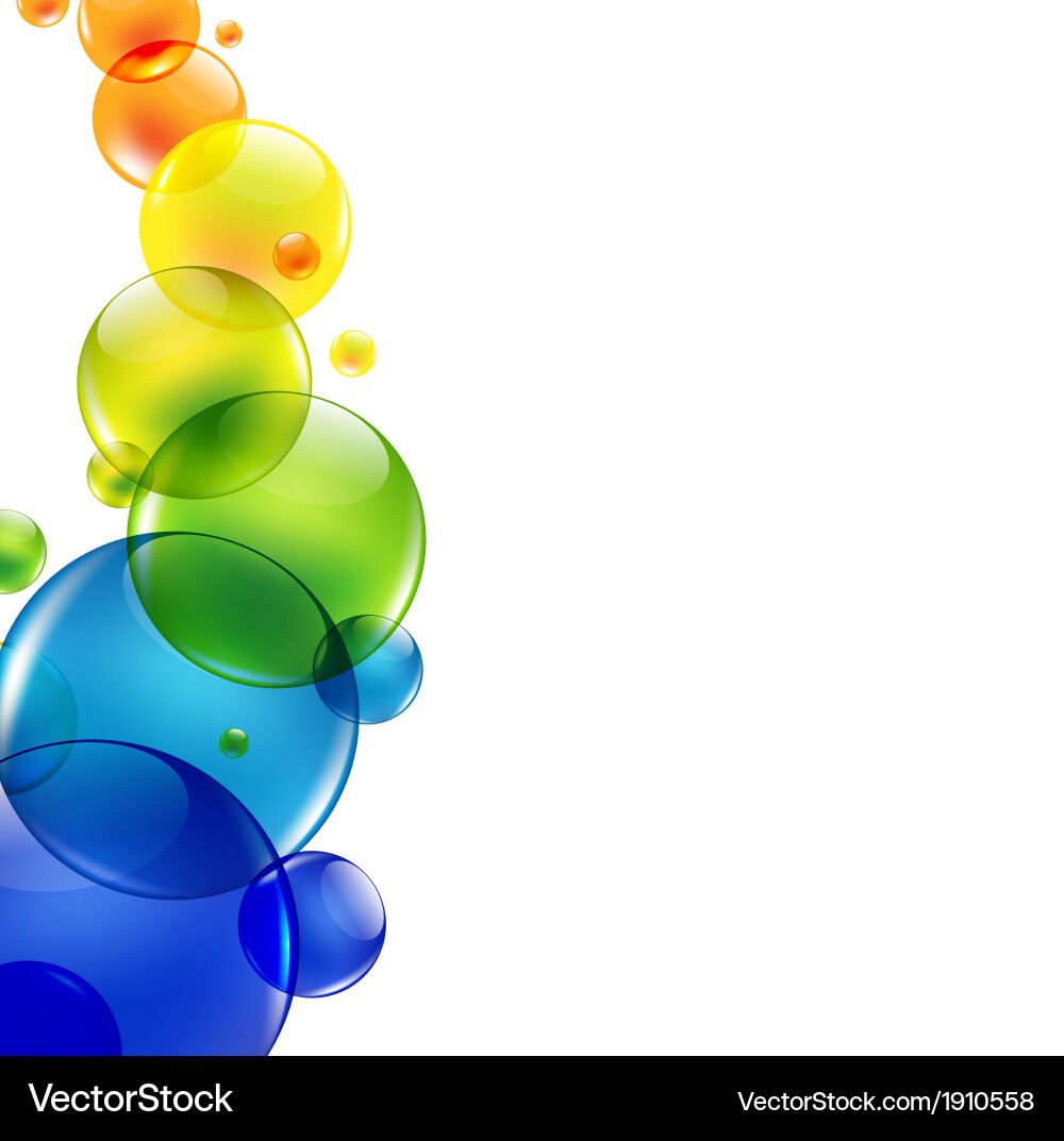 Abstract background with color balls vector image