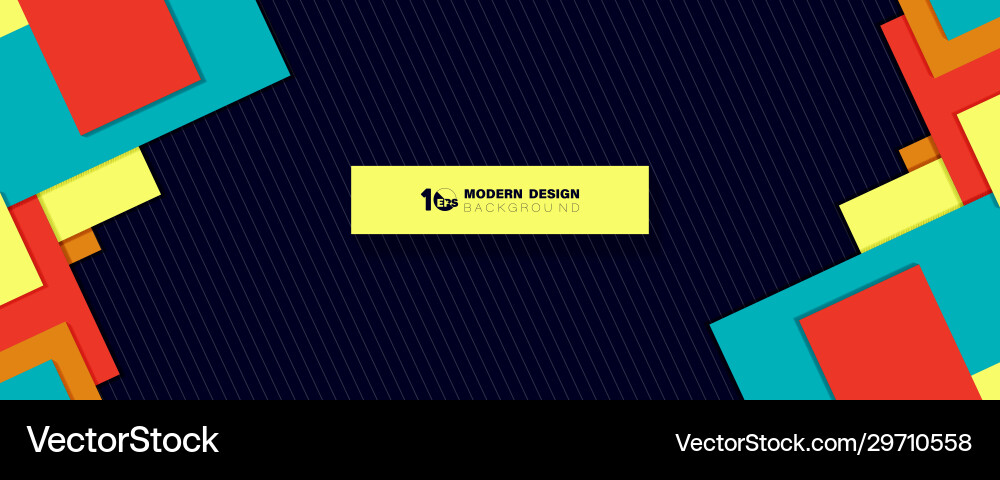 Abstract wide overlap square geometric Abstract wide overlap square geometric vector image
