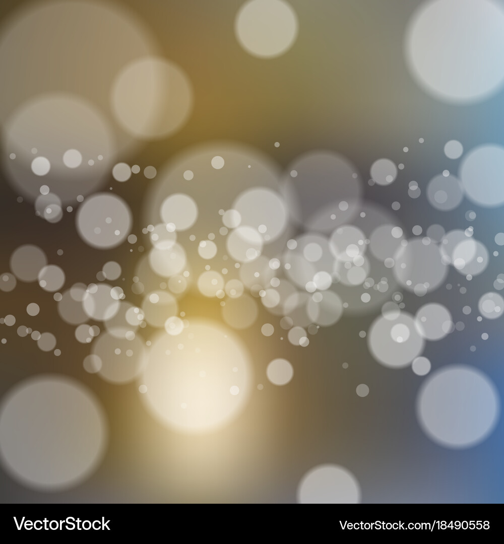 Blurred background with bokeh effect vector image