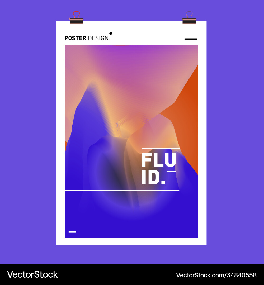 Colorful abstract fluid gradient pattern Colorful abstract fluid gradient pattern Vector Image