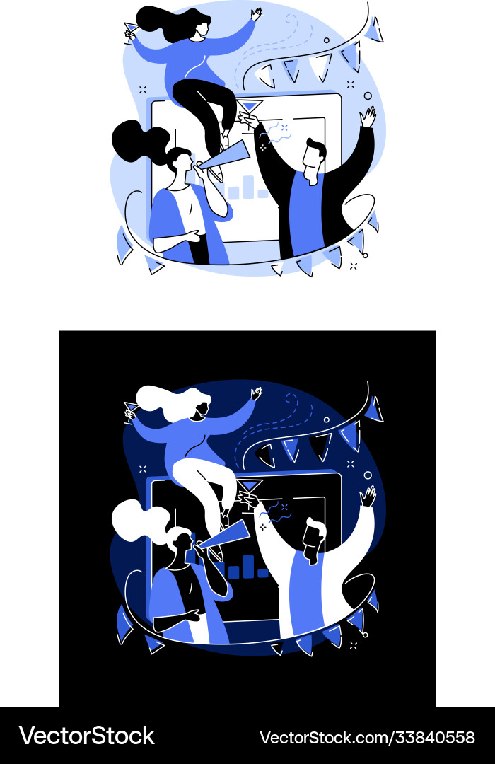 Corporate party abstract concept Corporate party abstract concept vector image