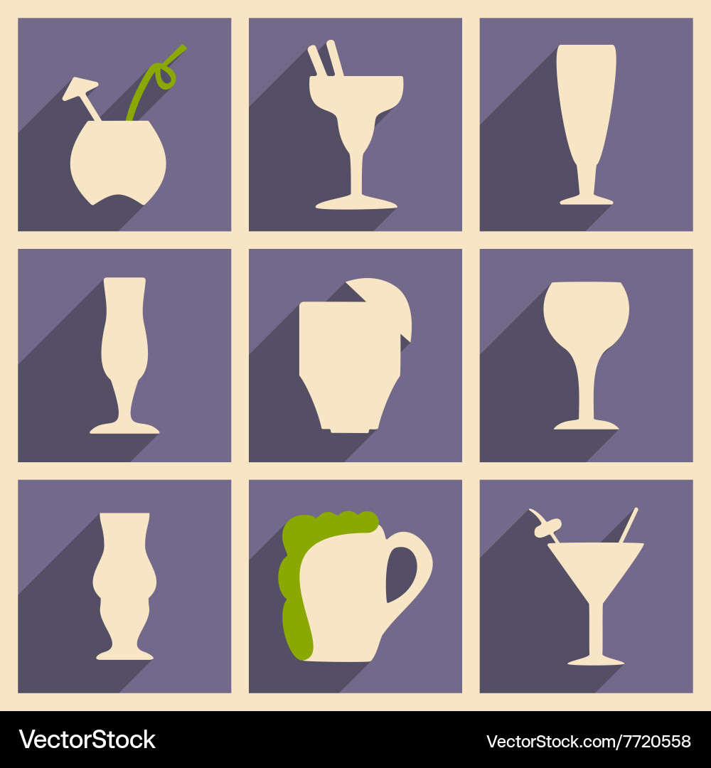Flat with shadow concept and mobile application vector image