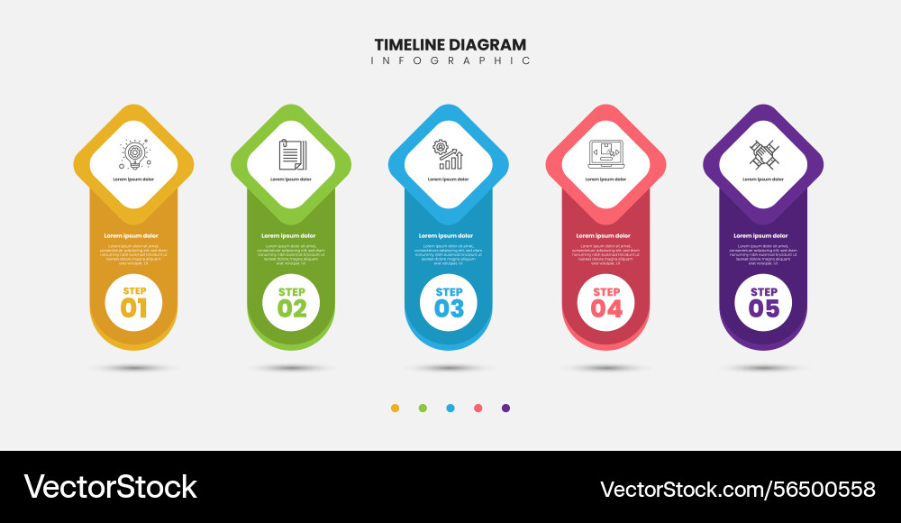 Infographic label design with circle vector image