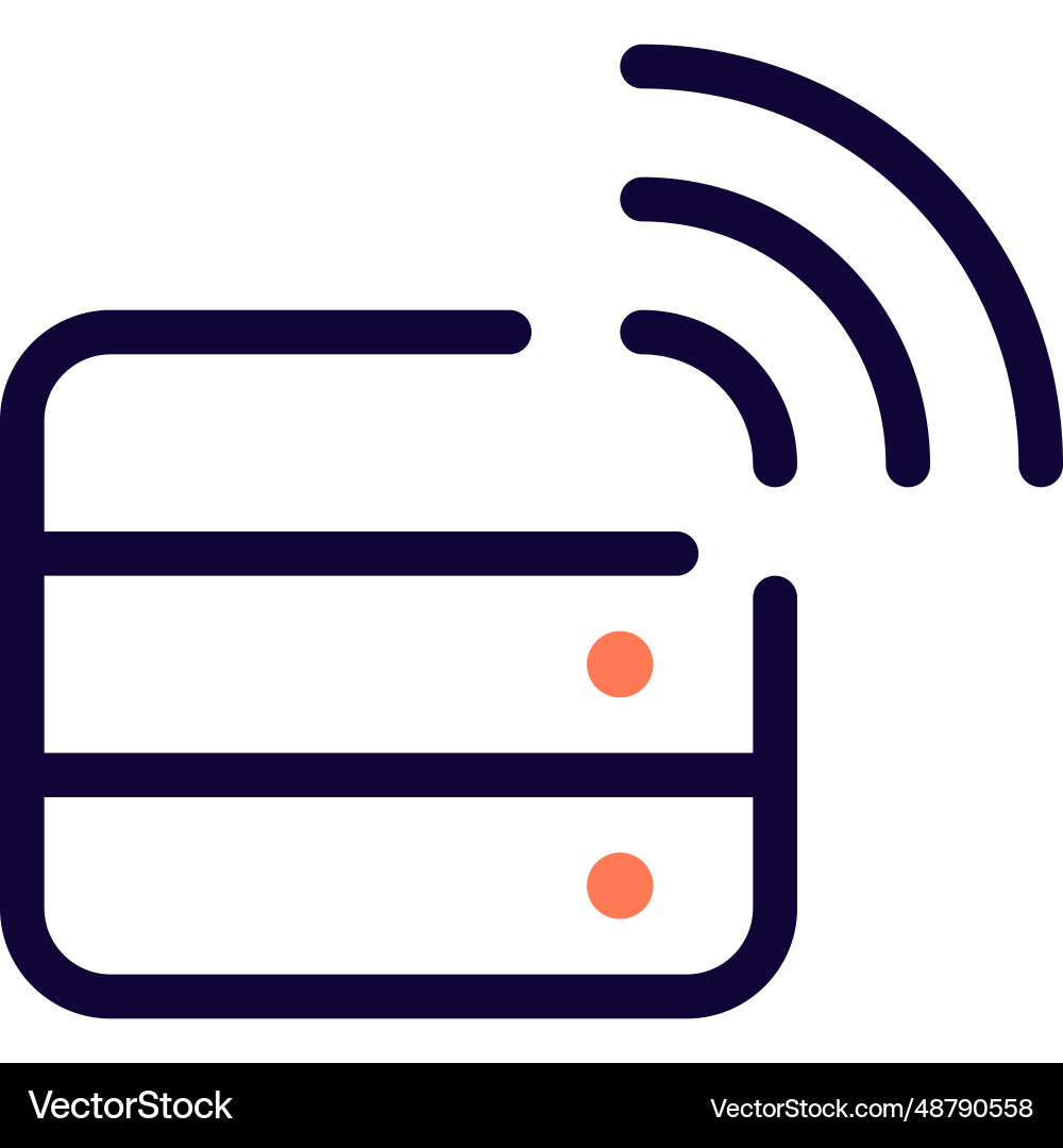 Information storage with a wireless database vector image