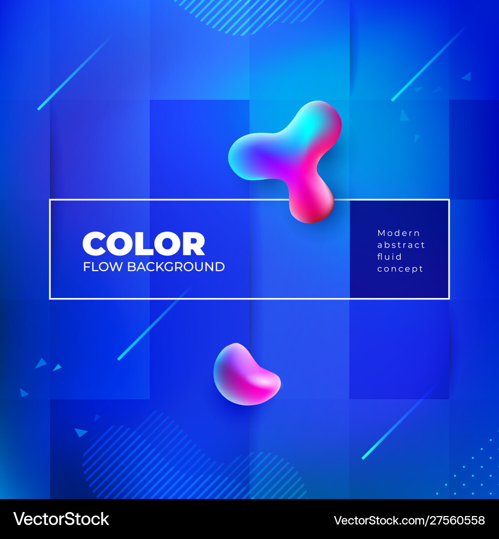 Liquid Color Gradient Background Vector Image