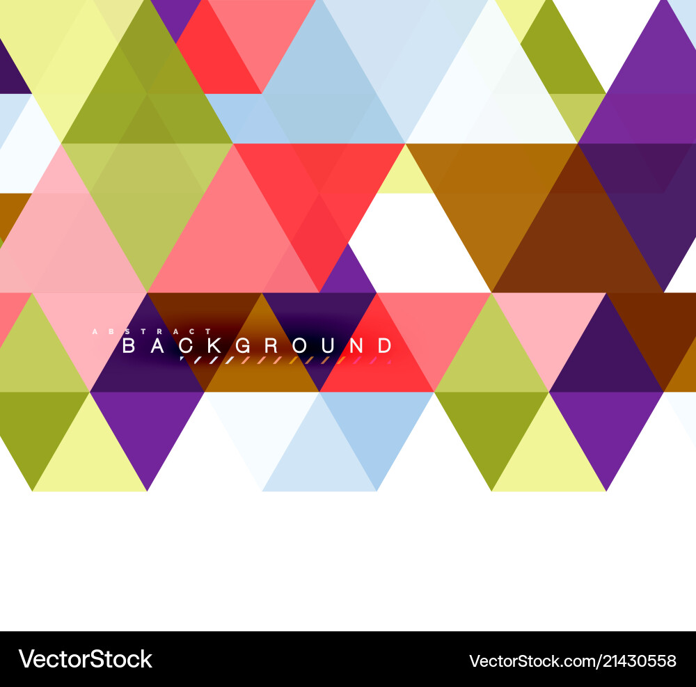 Multicolored Triangle Background vector image
