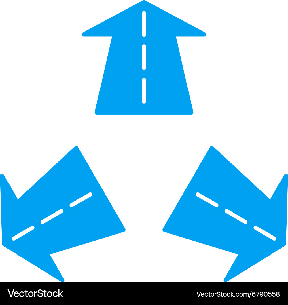 Road directions icon – Royalty-Free Vector | VectorStock, image size:1000x1060