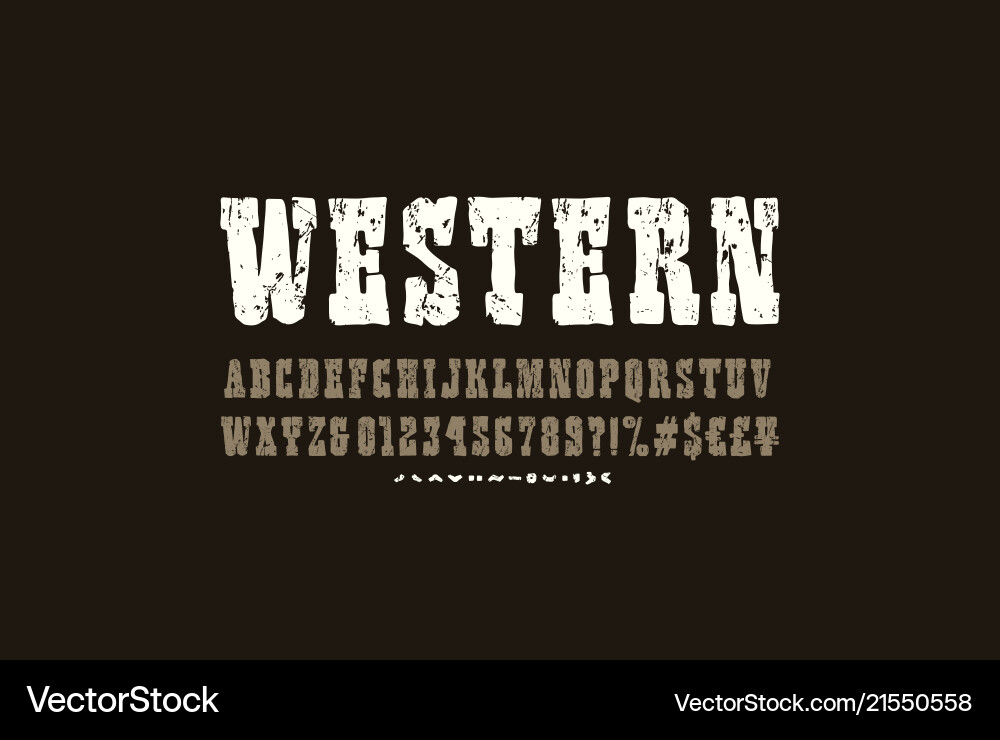 Serif font in the style of handmade graphics Serif font in the style of handmade graphics vector image