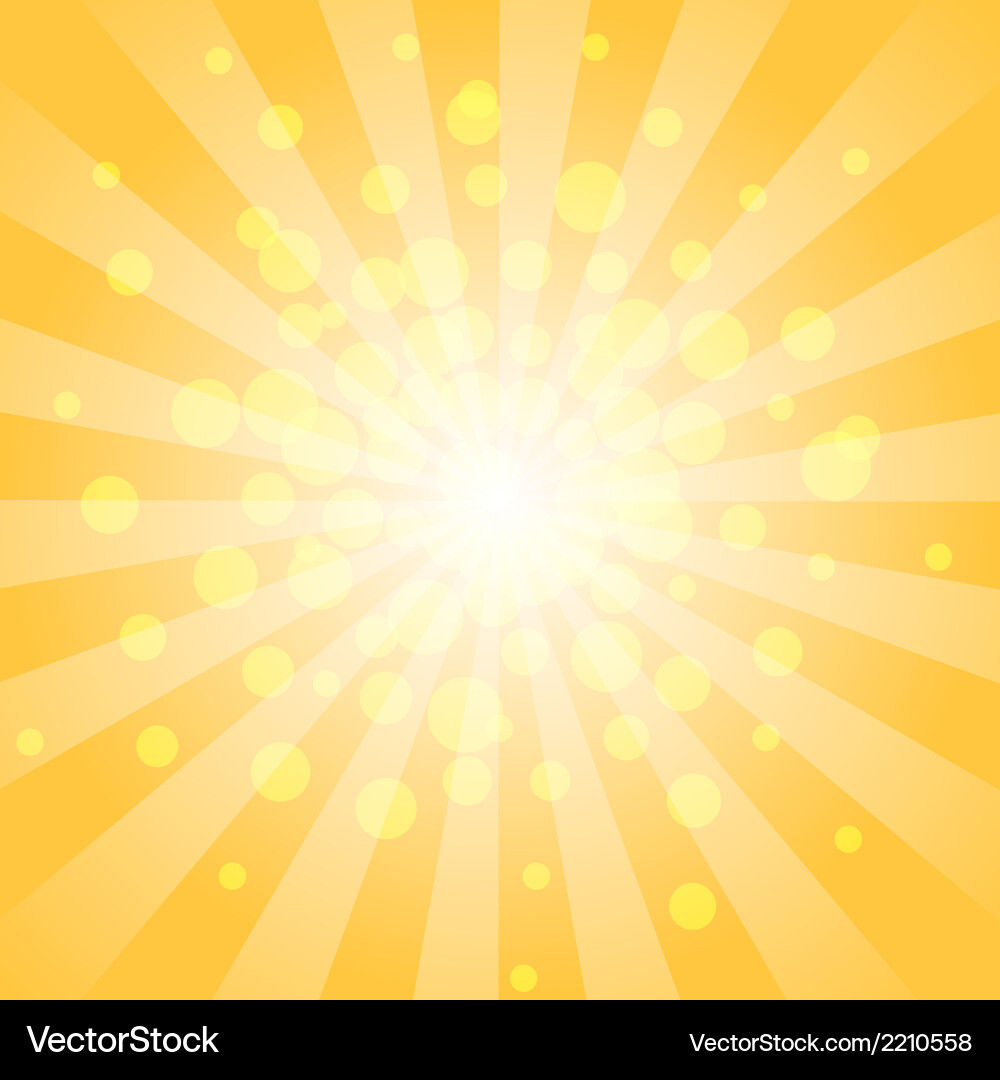 Yellow Bokeh Stripe Background vector image