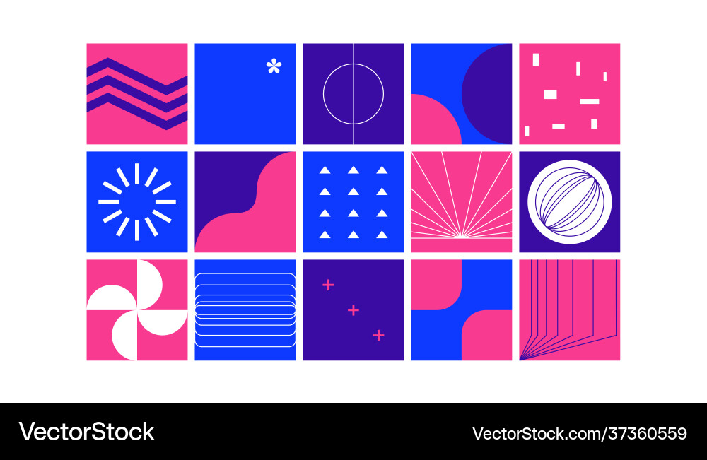 Abstract Geometric Shapes Vector Image