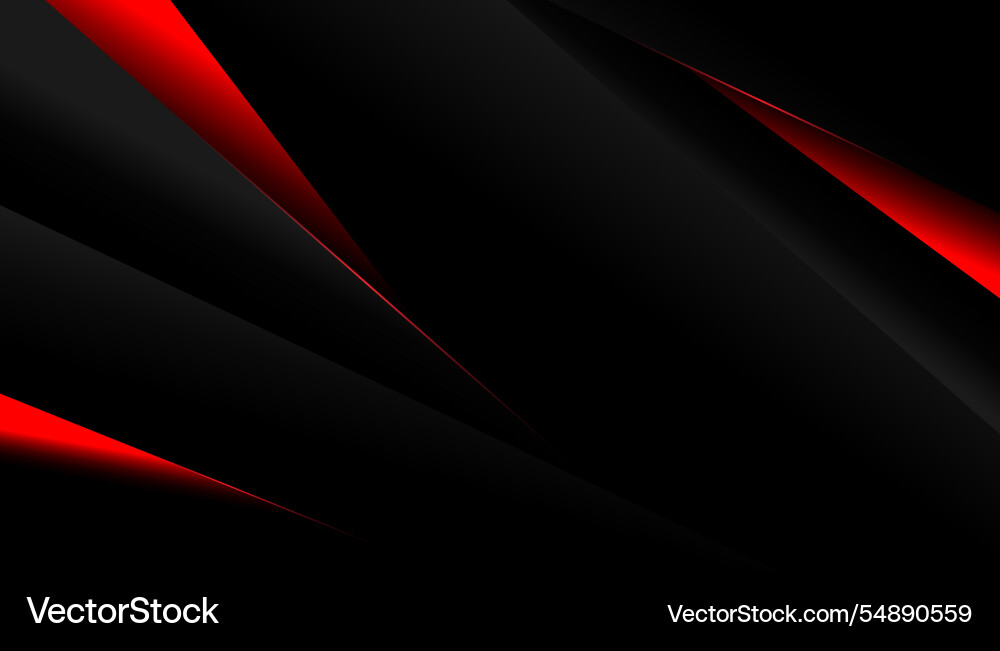 Abstract gradient red and black template design Vector Image