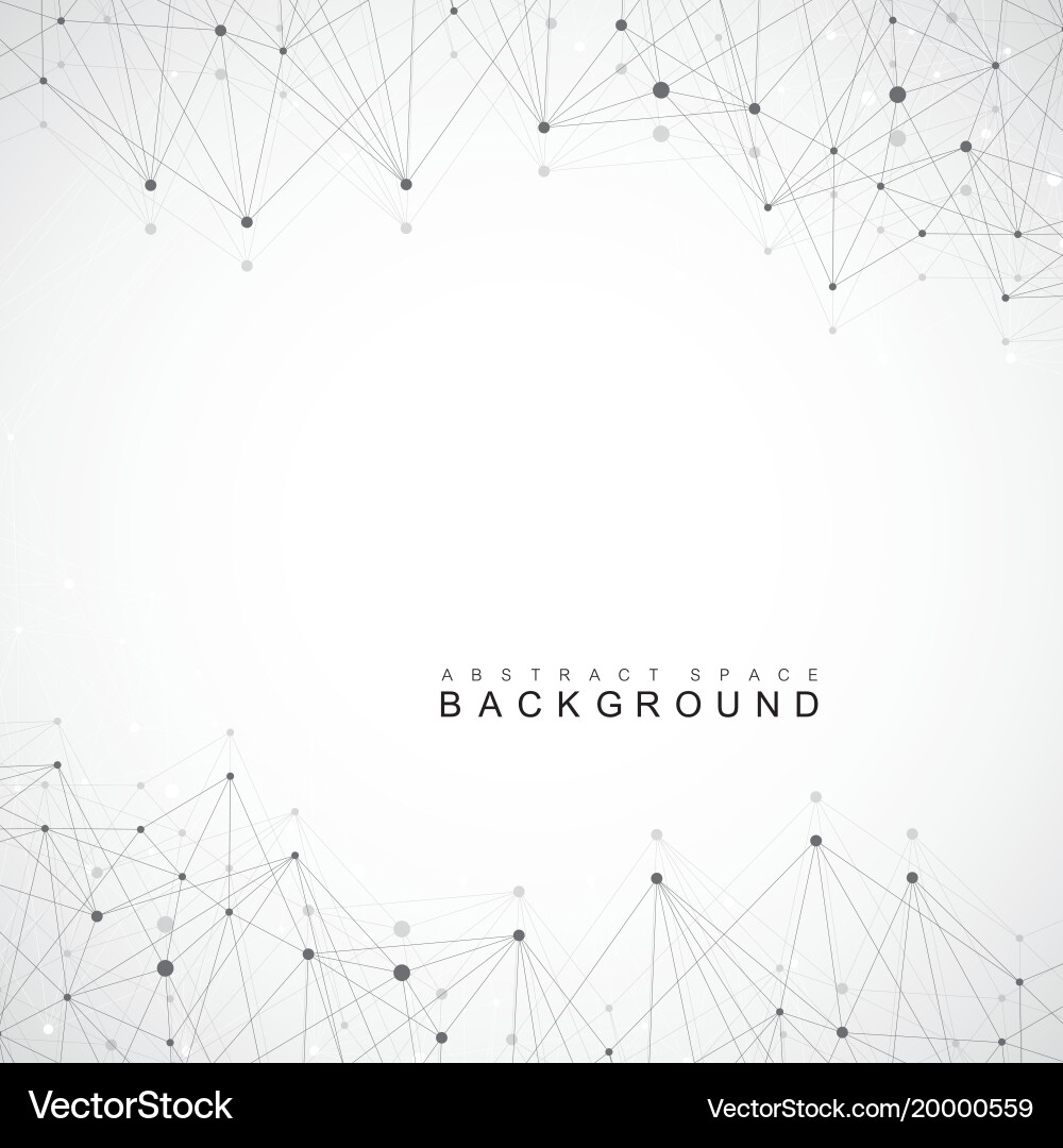 Big data complex graphic abstract background vector image