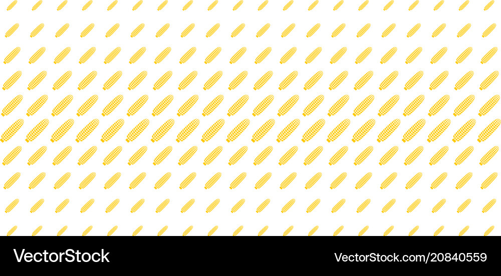 Corn shape halftone pattern vector image