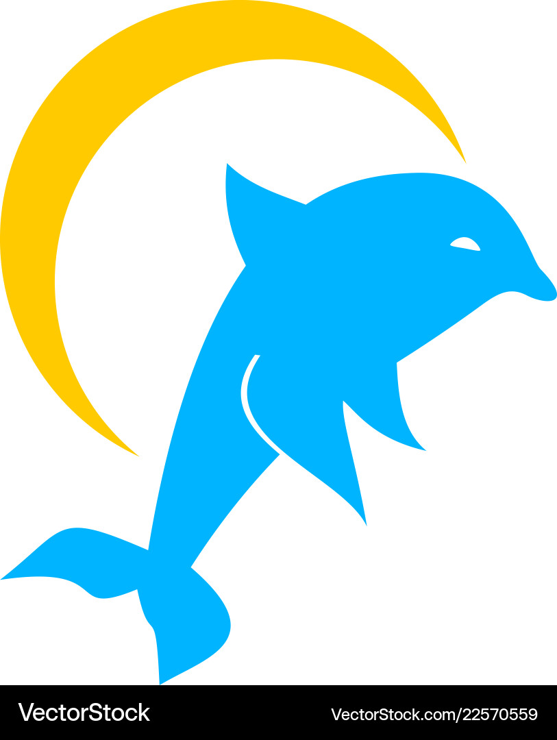 Dolphin smart animal logo design inspiration Dolphin smart animal logo design inspiration vektorbild