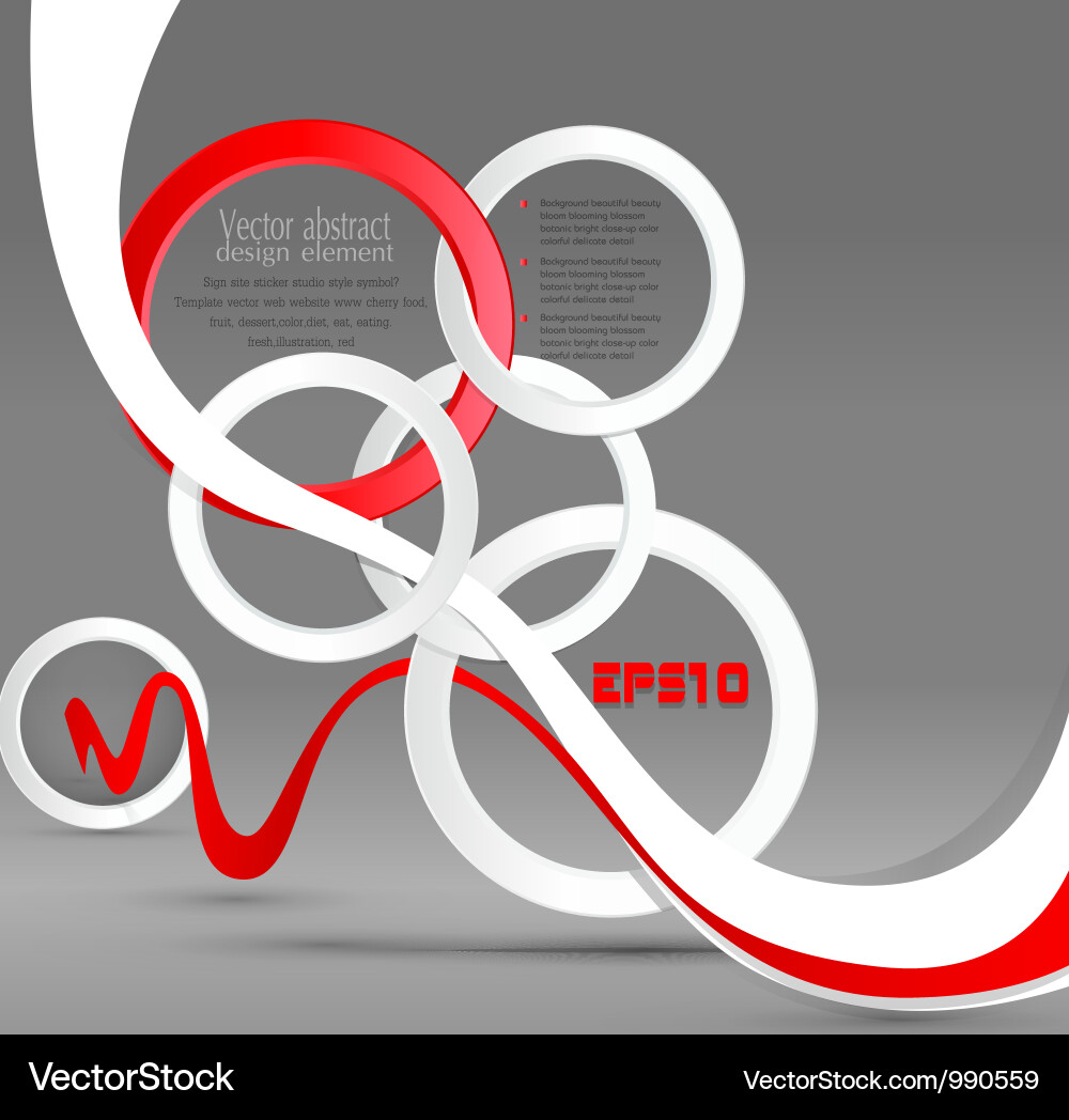 Dynamic Abstract Circles and Stripes vector image