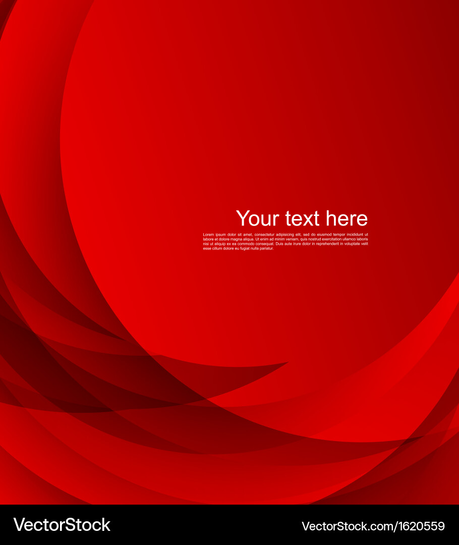 Dynamic Red Swirl Background vector image
