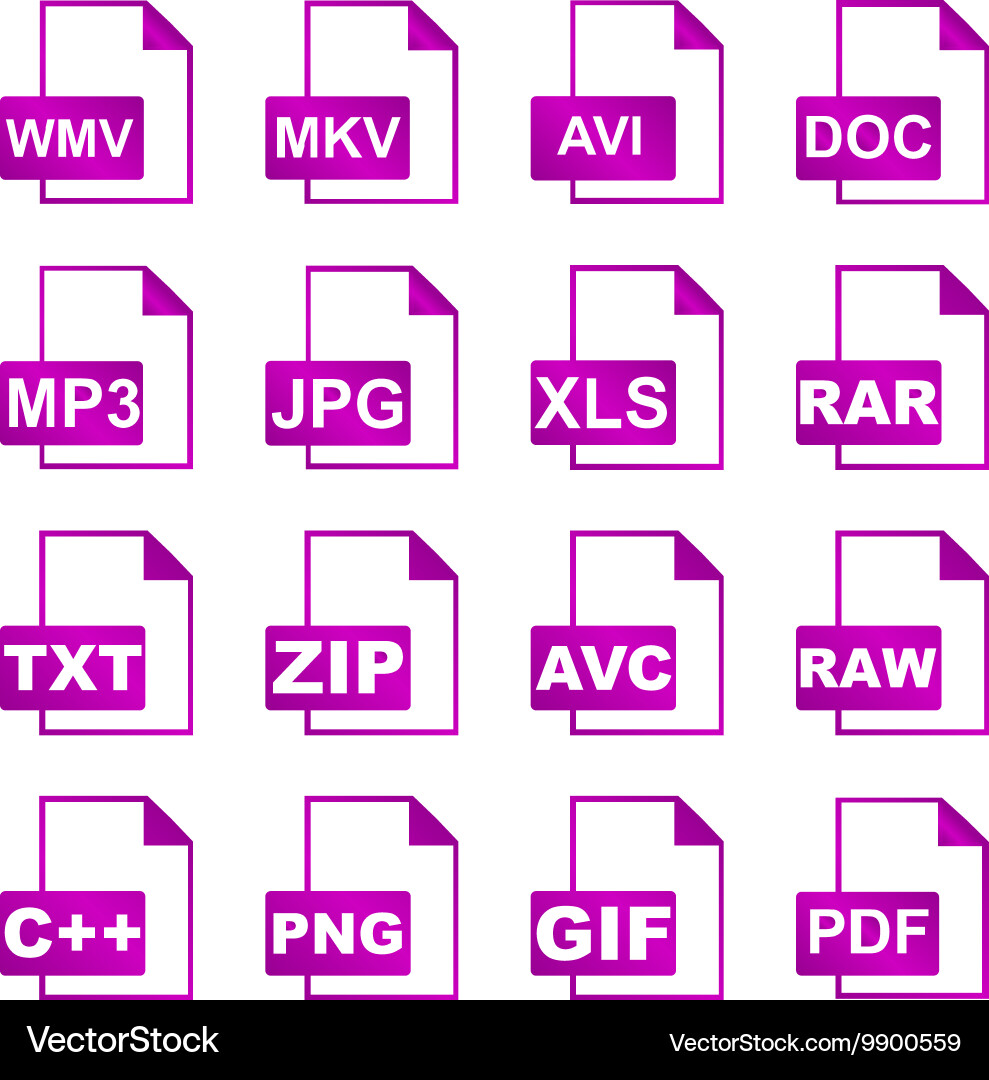 File icons concept for design Vector Image