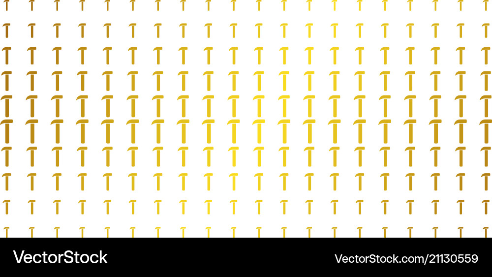 Hammer gold halftone array Hammer gold halftone array Vector Image