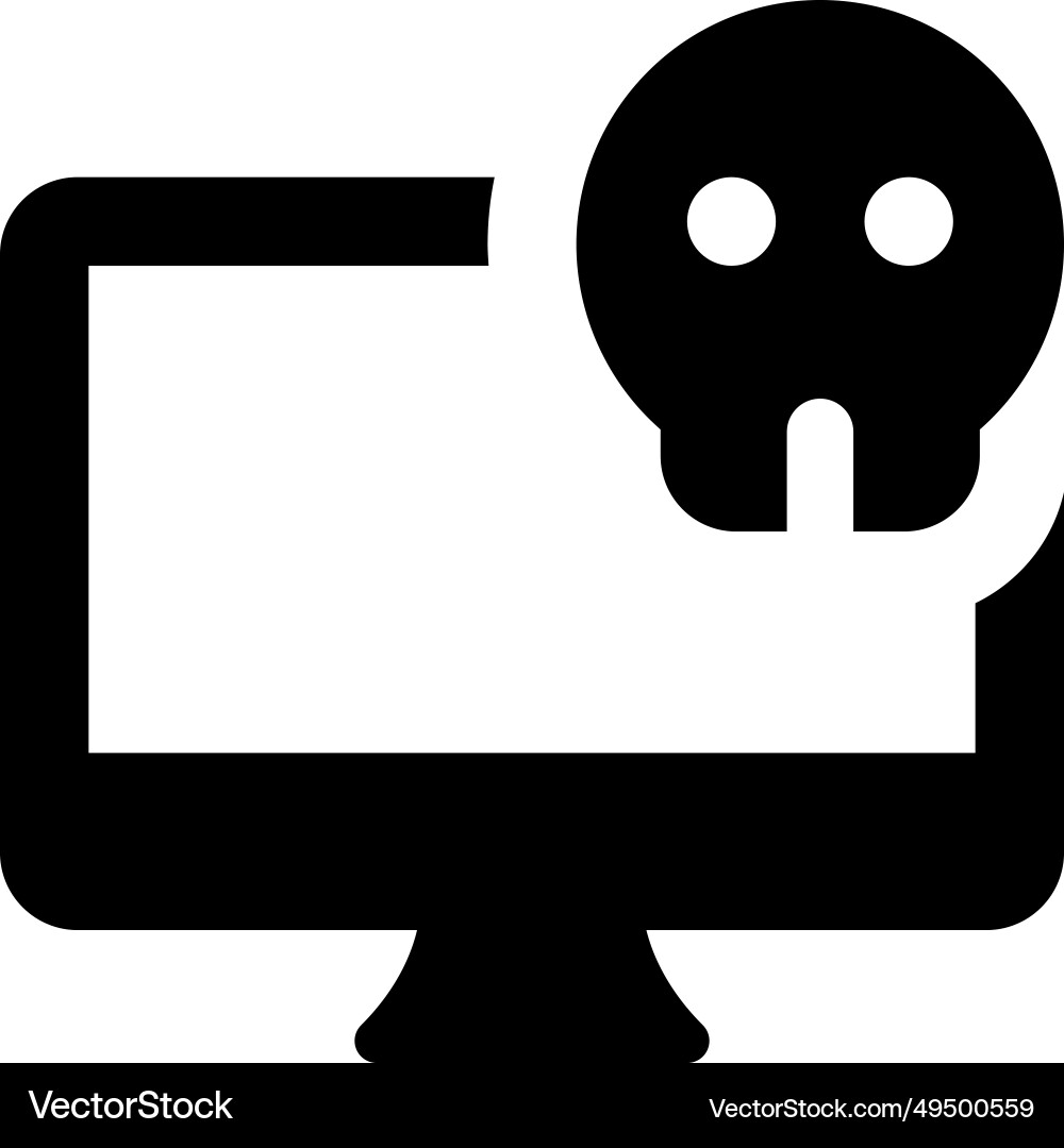 Laptop not functioning due to hardware issue Vector Image