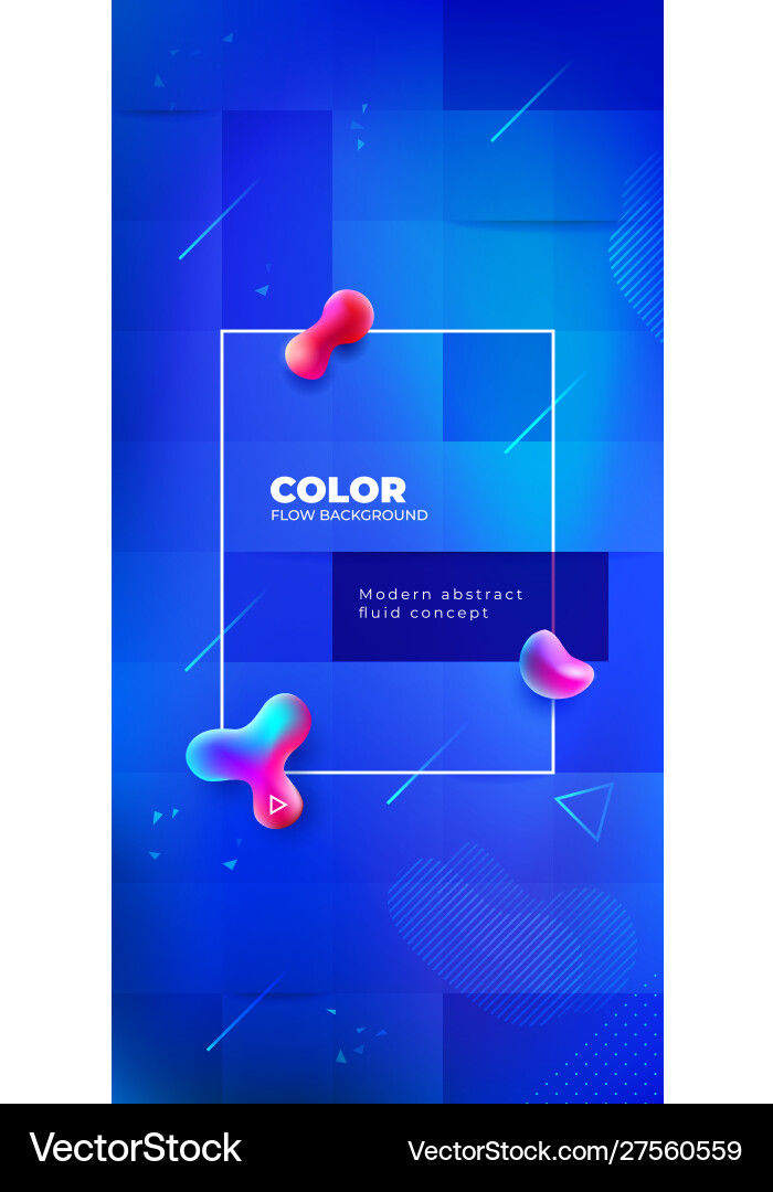 Liquid color background design with square cells Liquid color background design with square cells vector image