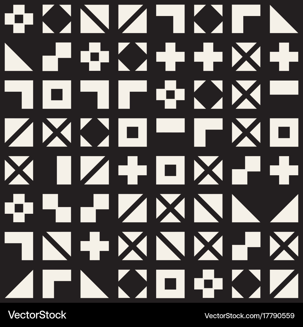 Random shapes seamless pattern modern vector image