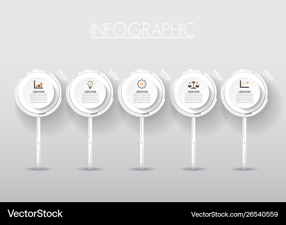 Technology Workflow Template Vector Image