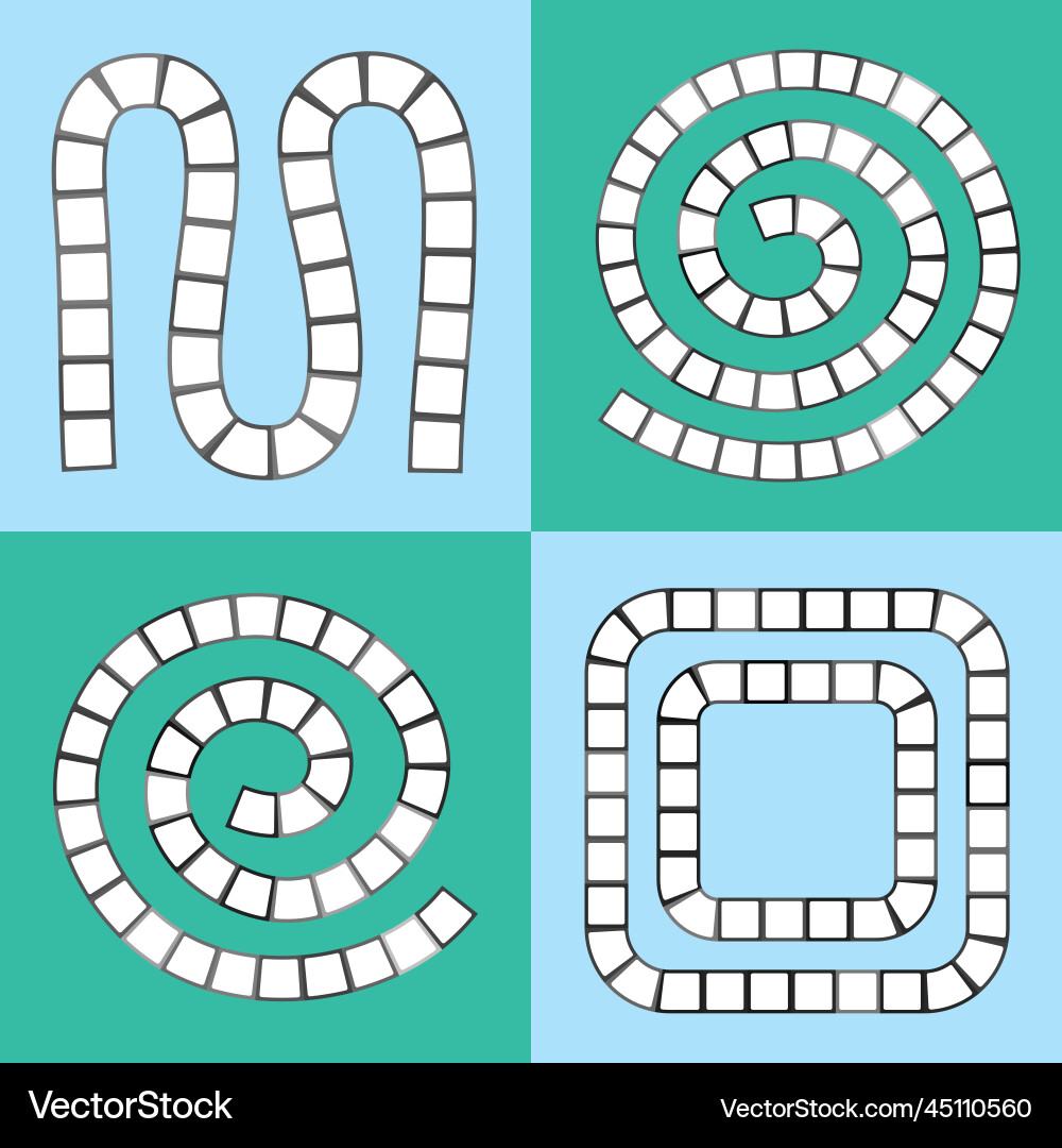 Abstract futuristic maze set template Abstract futuristic maze set template vector image
